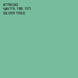 #77BC9D - Silver Tree Color Image